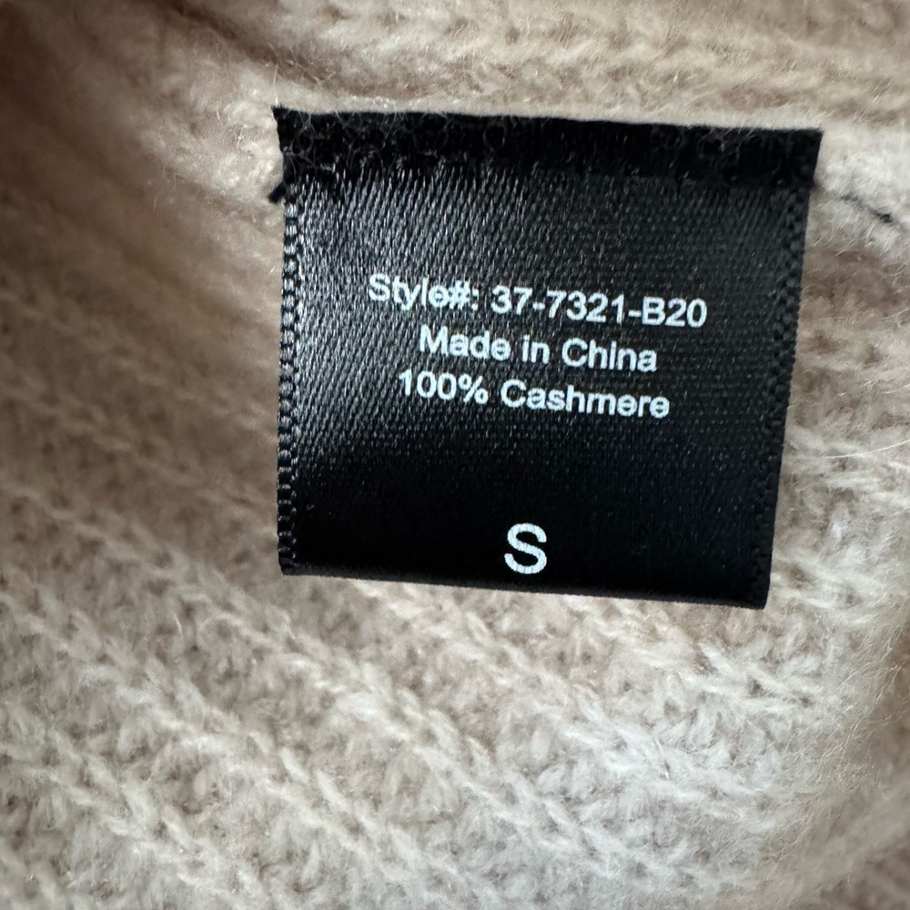 Jenni Kayne 100% Mongolian cashmere cocoon cardigan oatmeal S NWOT - Picture 11 of 11